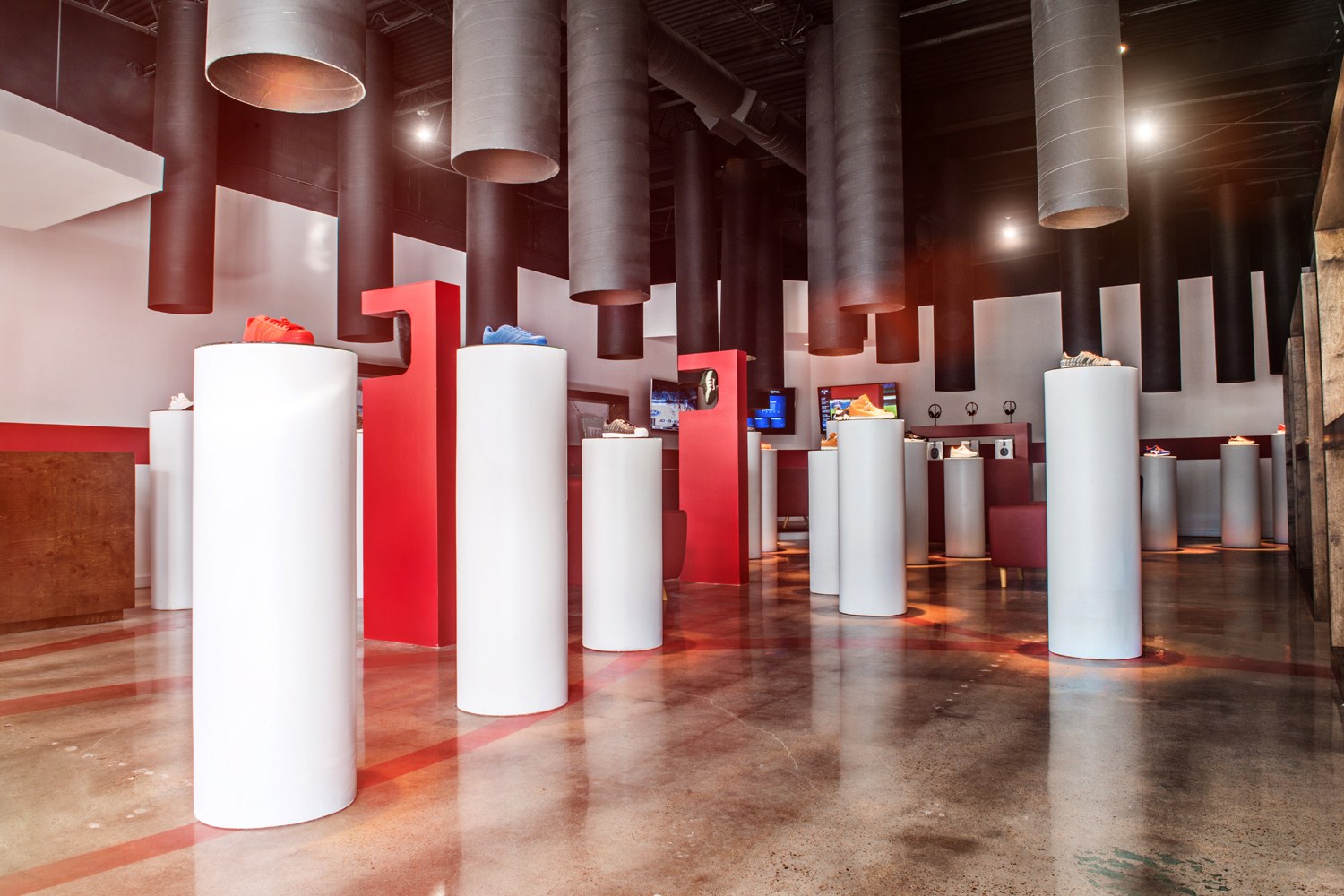 Sculptural displays at Stitch and Trace Houston